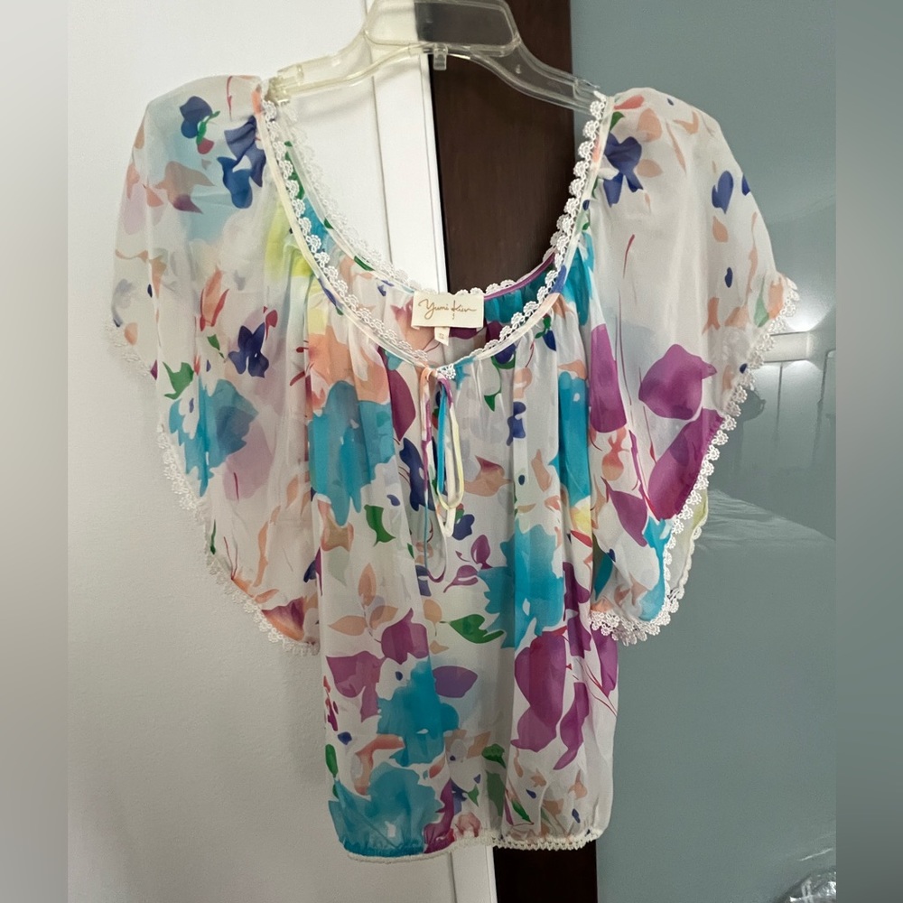 Yumi Kim Silk Blouse Sz Small unworn